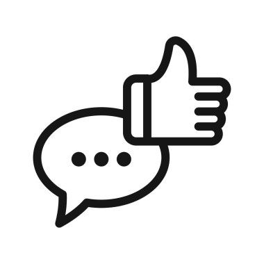 Siyah ve beyaz özet koleksiyon işareti içerisindeki geribildirim simgesi Siyah çizgi sanat vektörü