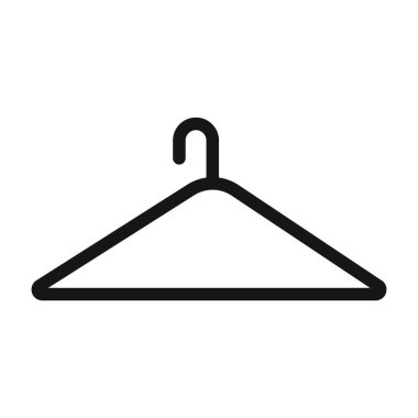 askı simgesi (2) Siyah çizgi sanat vektörü siyah ve beyaz dış hat koleksiyon işareti