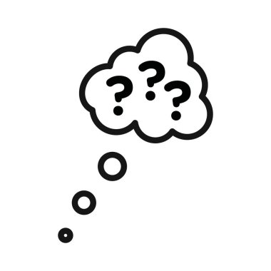 Siyah çizgi sanat vektörünün siyah ve beyaz ana hat koleksiyon işareti olarak düşünülmesi