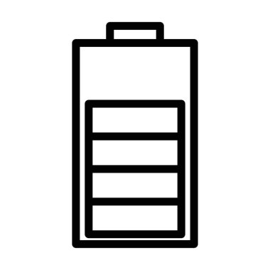 Ağ için pil simgesi doğrusal logo işareti koleksiyonu siyah ve beyaz olarak ayarlandı