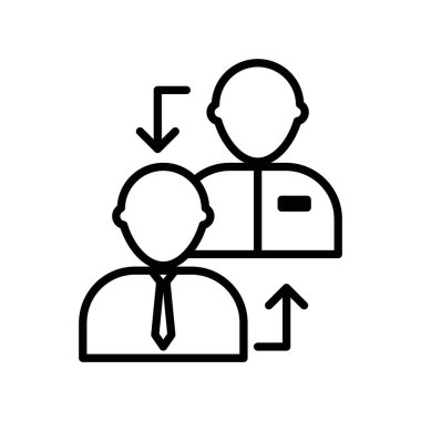 Web için simge doğrusal logo etiketi koleksiyonu siyah ve beyaz olarak çalıştırılıyor