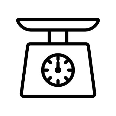 Web için simge doğrusal logo işaretini siyah beyaz olarak ölçeklendirir