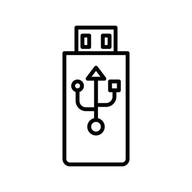 Kullanıcı çubuğu simgesi doğrusal logo işareti web için siyah beyaz olarak belirlendi