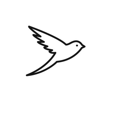 Barn yutma simgesi ana hatları koleksiyonu ya da siyah ve beyaz ana hatlarıyla ayarlanır