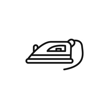 Elektrik Demir ikonu ana hatları koleksiyonu ya da siyah ve beyaz ana hatlarıyla ayarlanmış