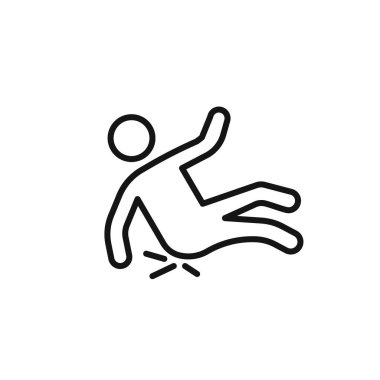 Sonbahar kazası simgesi taslak koleksiyonu ya da siyah ve beyaz ana hatlarıyla ayarlandı