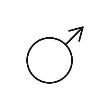 Erkek Sembol simgesi ana hatları koleksiyonu ya da siyah ve beyaz ana hatlarıyla ayarlandı