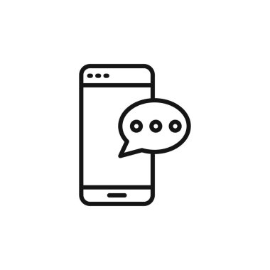 İleti telefonu simgesi özet koleksiyonu ya da siyah ve beyaz ana hatlarıyla ayarlandı