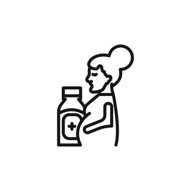 Hamile kadın ikon ana hatları koleksiyonu ya da siyah-beyaz ana hatlarıyla belirlenen takviyeler