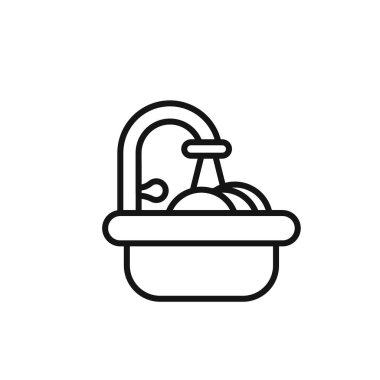 Tabak simgesi (2) taslak koleksiyonu ya da siyah ve beyaz ana hatlarla ayarlanıyor