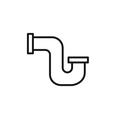 Su boruları simgesi ana hatları koleksiyonu ya da siyah ve beyaz ana hatlarıyla ayarlanır