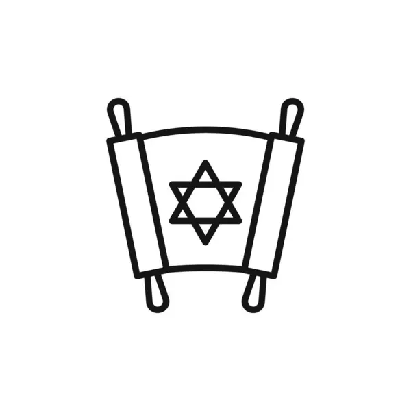 Tevrat simgesi ana hatları koleksiyonu ya da siyah beyaz ana hatlarıyla ayarlanır