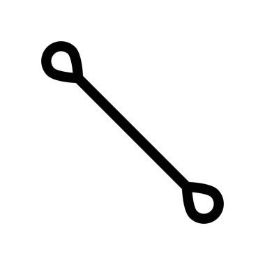 Pamuk tomurcukları simge doğrusal logo işaretleri web için siyah ve beyaz olarak dizilmiş