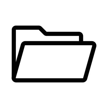 Dizin simgesi doğrusal logo işareti web için siyah ve beyaz olarak belirlendi