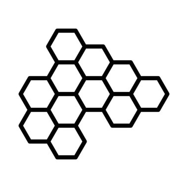 propolis simgesi doğrusal logo işareti web için siyah beyaz olarak belirlendi