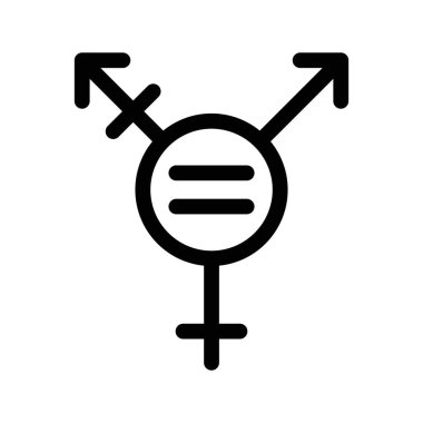 Gökkuşağı LGBT bayrak simgesi doğrusal logo işareti koleksiyonu web için siyah beyaz olarak ayarlandı