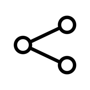 Web için siyah ve beyaz olarak paylaşılan simge doğrusal logo işareti koleksiyonu