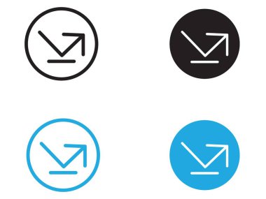 rebound ikon vektör çizgisi logosu veya sembol koleksiyon özet biçimi