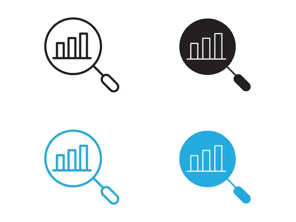 stock vector Predict, forecast icon vector line logo mark or symbol set collection outline style