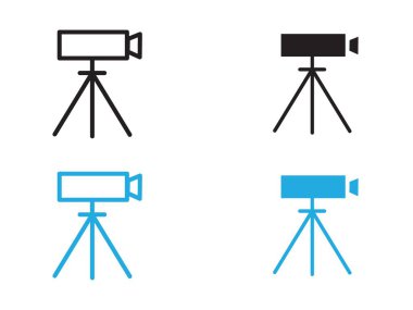 arazi surveyor simgesi vektör çizgisi logosu veya sembol koleksiyon özet biçimi