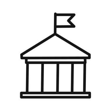 Resmi simge doğrusal vektör grafik işareti veya web uygulaması ui için belirlenmiş sembol