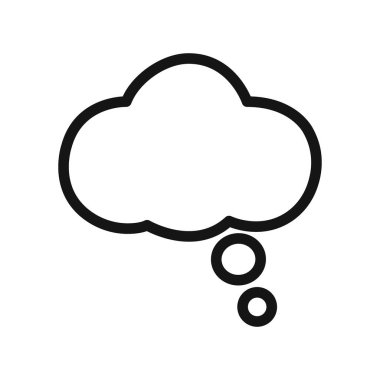 Kabarcık simgesi doğrusal vektör grafik işareti ya da web uygulaması ui için sembol ayarlanıyor