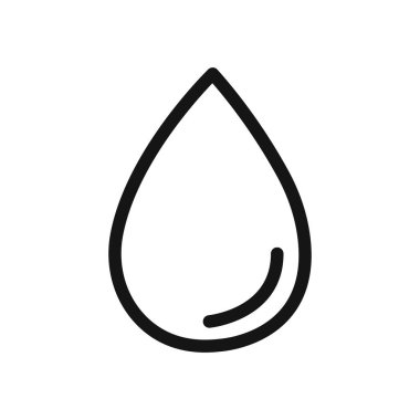 su damlaları ikon doğrusal vektör grafik işareti veya web uygulaması ui için sembol