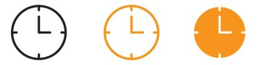 Saat simgesi web tasarım logosu koleksiyonu vektör cinsinden