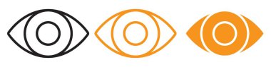 Göz simgesi web tasarım logosu koleksiyonu vektör cinsinden