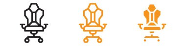 Oyun koltuğu simgesi web tasarım logosu koleksiyonu vektör cinsinden