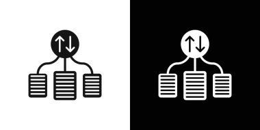 dosya önceliği logo işareti vektör ana hatları siyah ve beyaz