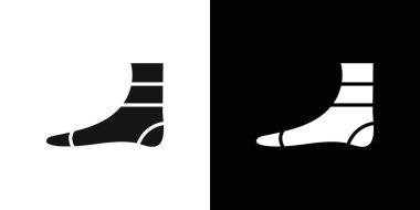 Elastik bandaj simgesi logosu imza vektör ana hatları siyah ve beyaz