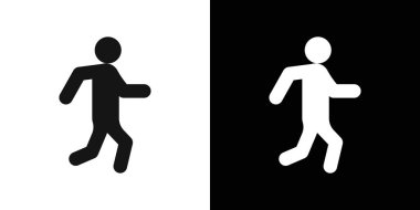 Maraton şampiyonu simge logosu imza vektör ana hatları siyah ve beyaz