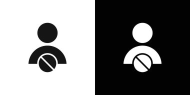 Blok Kullanıcı Simgesi vektör logo kümesi koleksiyonu veya paket grubu