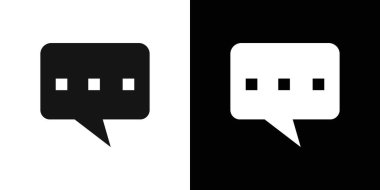 Yorum simgesi vektör logosu koleksiyonu veya paket grubu