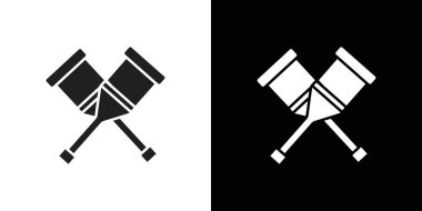 Koltuk değnekleri simgesi vektör logosu koleksiyonu ya da paket grubu