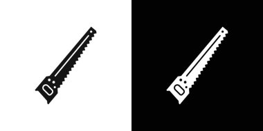 Demir testeresi simgesi vektör logosu koleksiyonu veya paket grubu