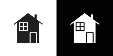 Ev simgesi vektör logosu koleksiyonu veya paket grubu
