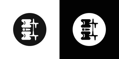 Radyopati radiküler sendromu ikon vektör logosu koleksiyonu ya da paket grubu