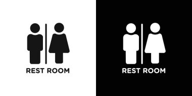 Dinlenme odası simge vektör logosu koleksiyonu veya paket grubu