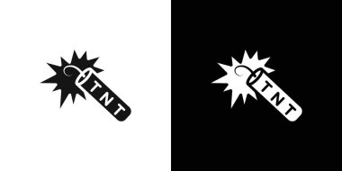 TNT dinamit simgesi vektör logosu koleksiyonu ya da paket grubu