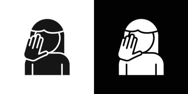 Siyah beyaz taslak koleksiyon işaretinde aile içi şiddet simgesi Siyah çizgi sanat vektörü