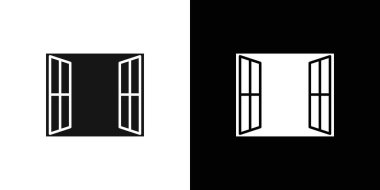 Siyah çizgi resim vektörünü siyah ve beyaz taslak koleksiyon işaretinde aç