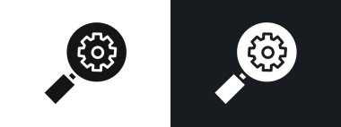 due diligence simgesi doğrusal vektör grafik işareti veya web uygulaması ui için sembol