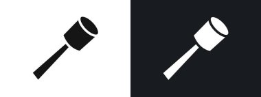 Marshmallow çubuk simgesi doğrusal vektör grafik işareti veya web uygulaması ui için sembol