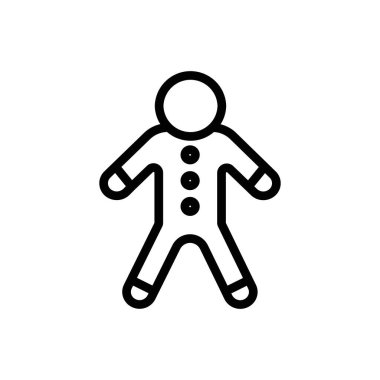Man Cookie simgesi web tasarım logosu koleksiyonu düz vektör içinde