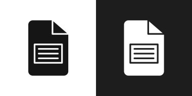 Dosya simgesi işareti vektör ana hatları siyah ve beyaz