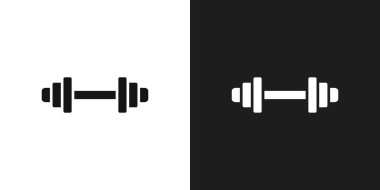 Jimnastik simgesi simgesi işareti vektör ana hatları siyah ve beyaz