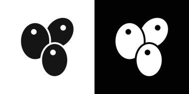 Nance simgesi logo işareti vektör ana hatları siyah ve beyaz