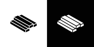 altın çubuk simgesi simgesi işareti vektör ana hatları siyah ve beyaz